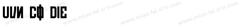 UVN Co Die字体转换